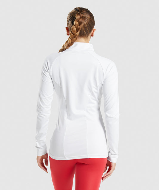 Gymshark Training Zip Up Jacket - White