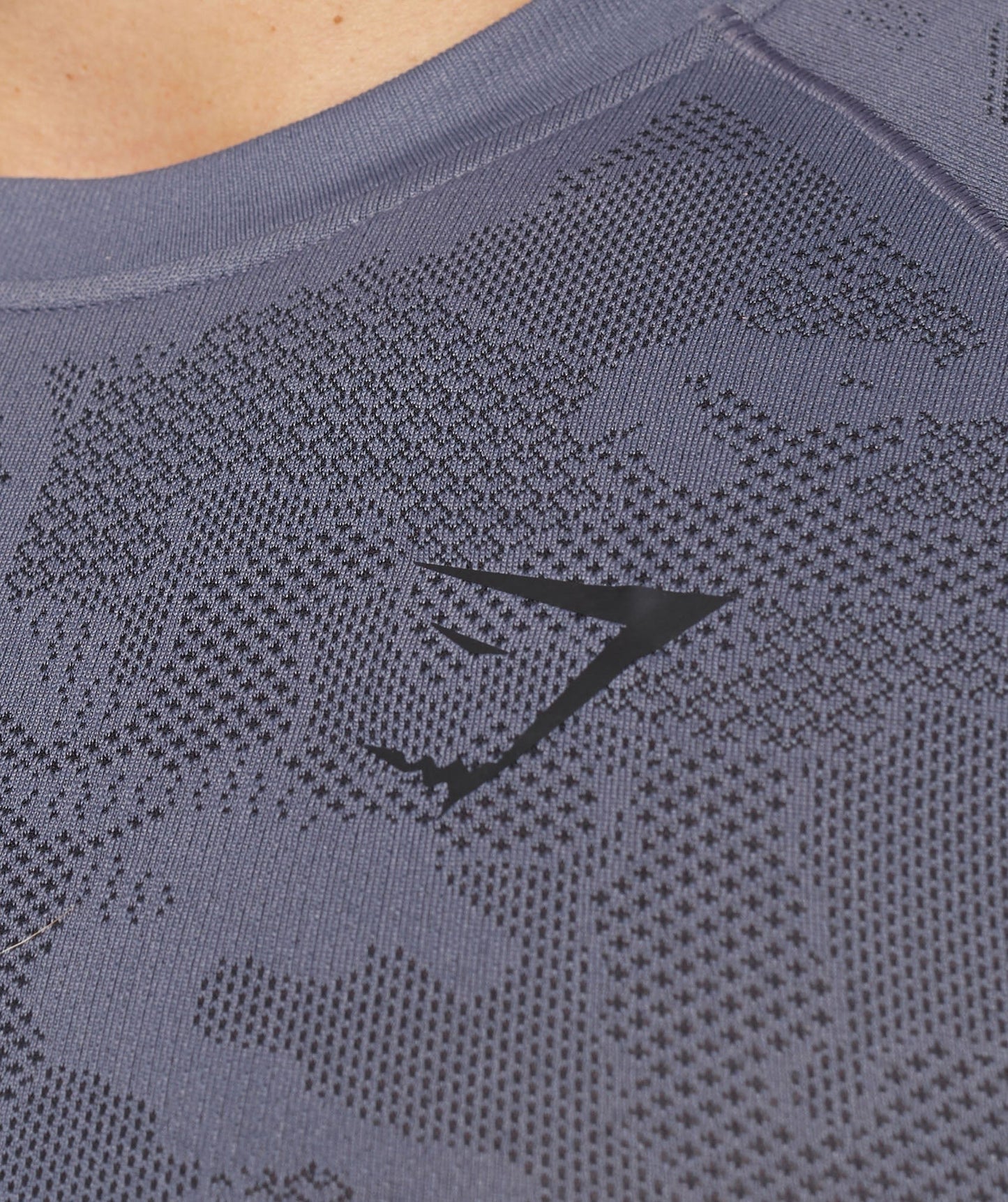 Gymshark Geo Seamless T-Shirt - Dewberry Purple/Black