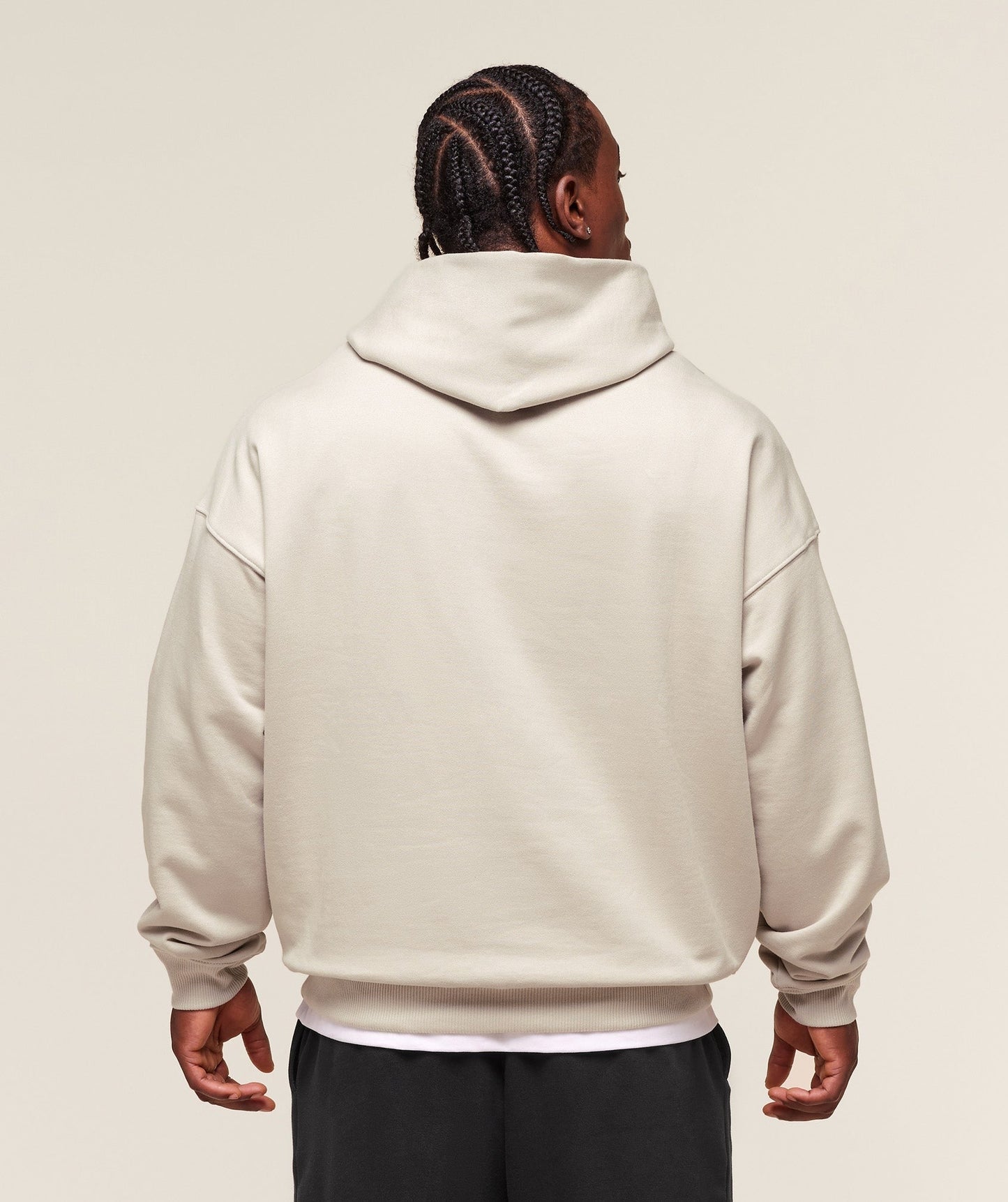 Gymshark Pocket Graphic Hoodie - Pebble Grey