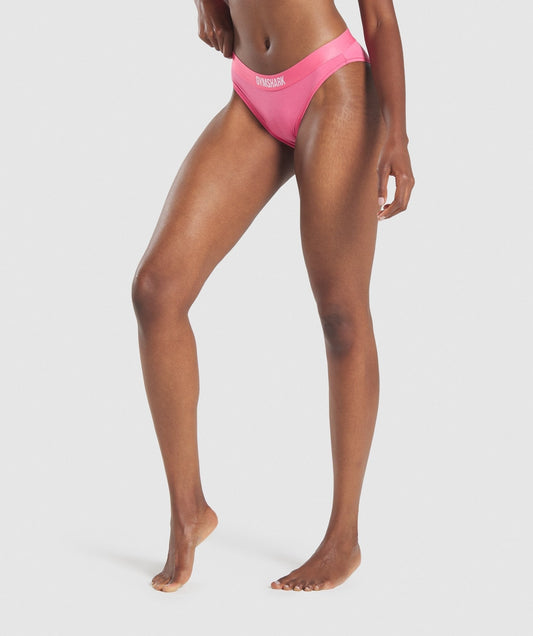Gymshark Cotton Bikini Brief - Pink