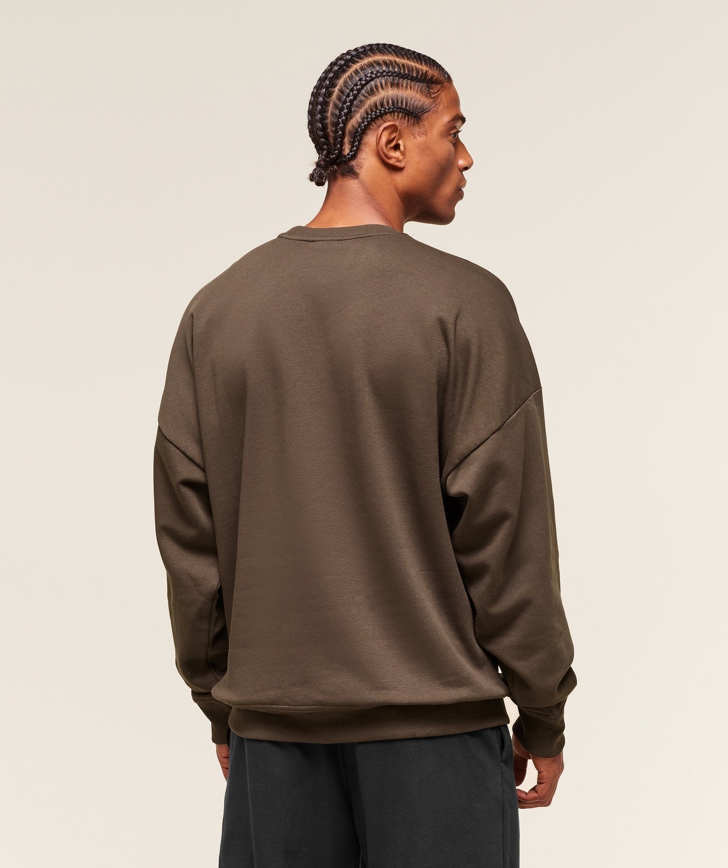 Gymshark Oversized Crest Crew - Archive Brown
