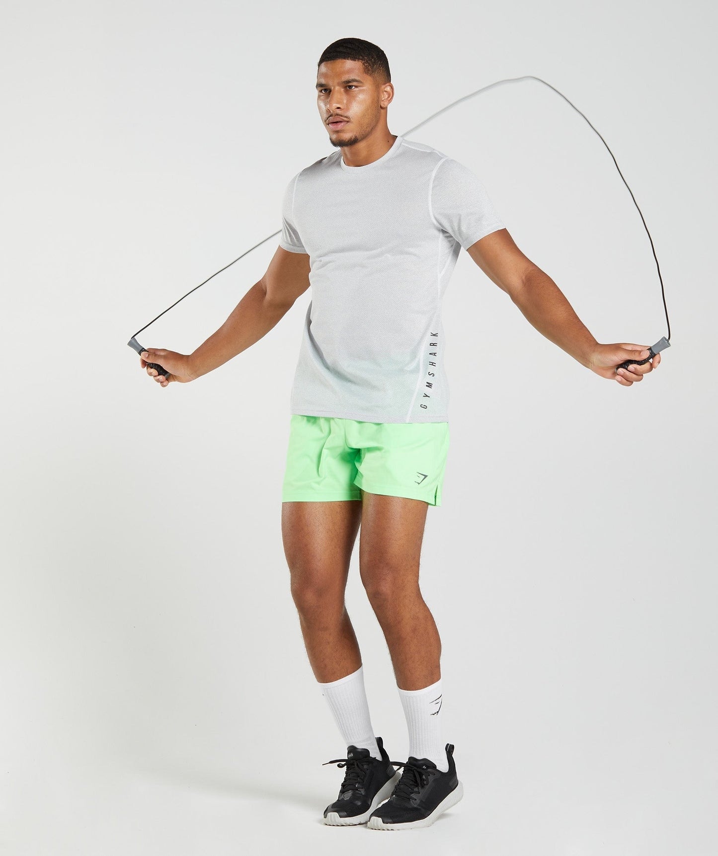 Gymshark Sport T-Shirt - White/Smokey Grey Marl