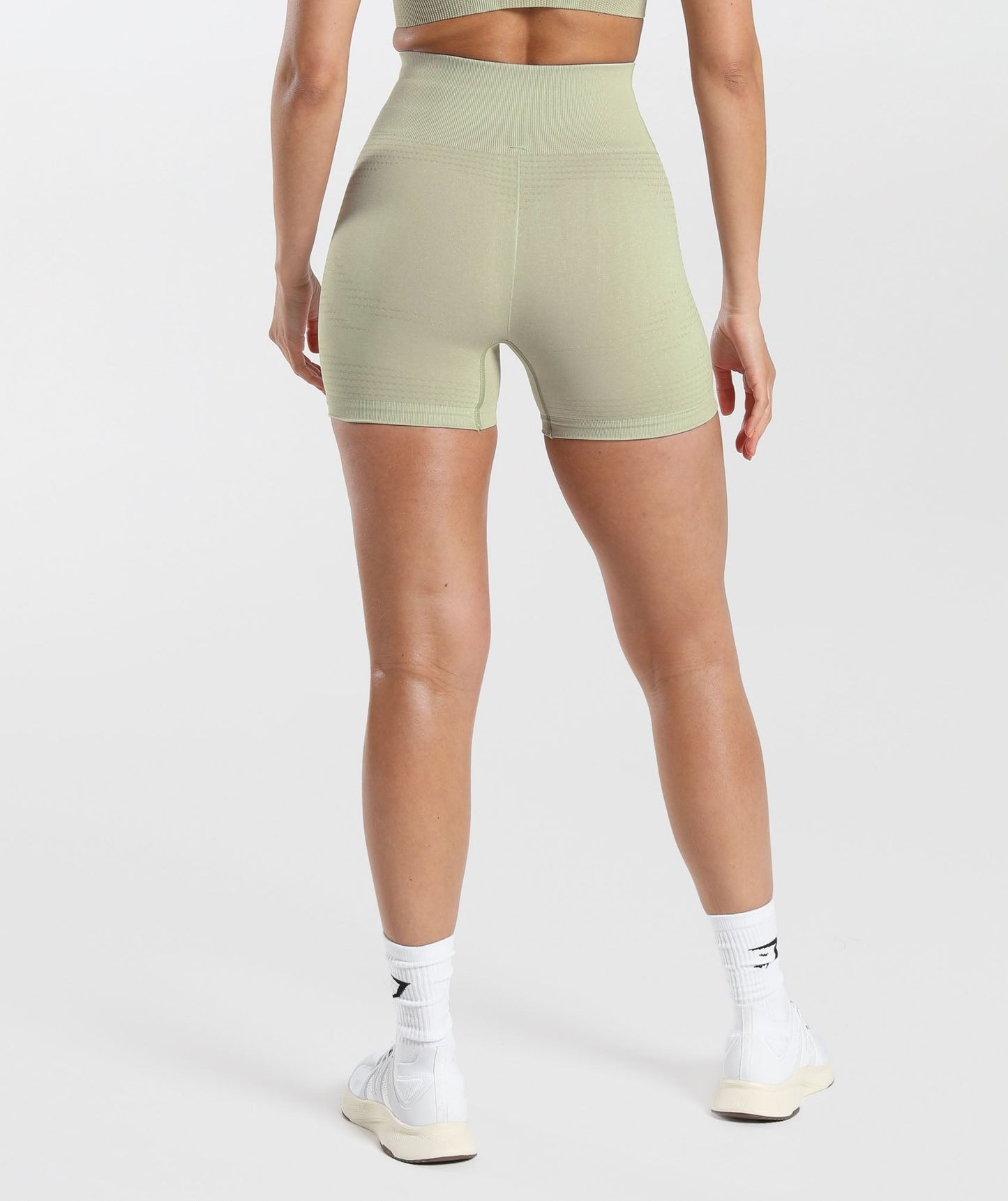 Gymshark Vital Seamless Shorts - Light Sage Green Marl