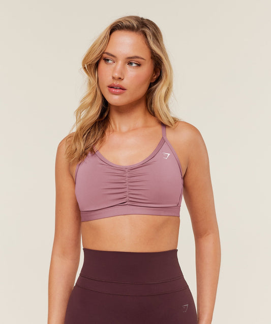 Gymshark Ruched Sports Bra - Calm Pink