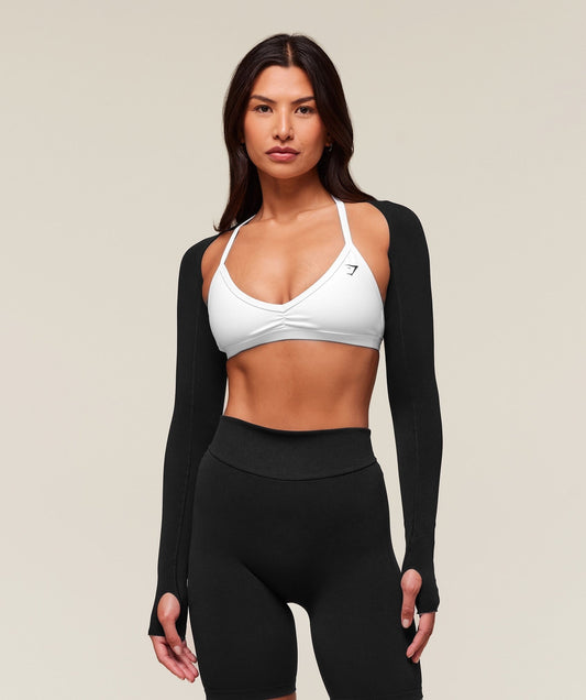 Gymshark everywear Warp Knit Shrug - Black