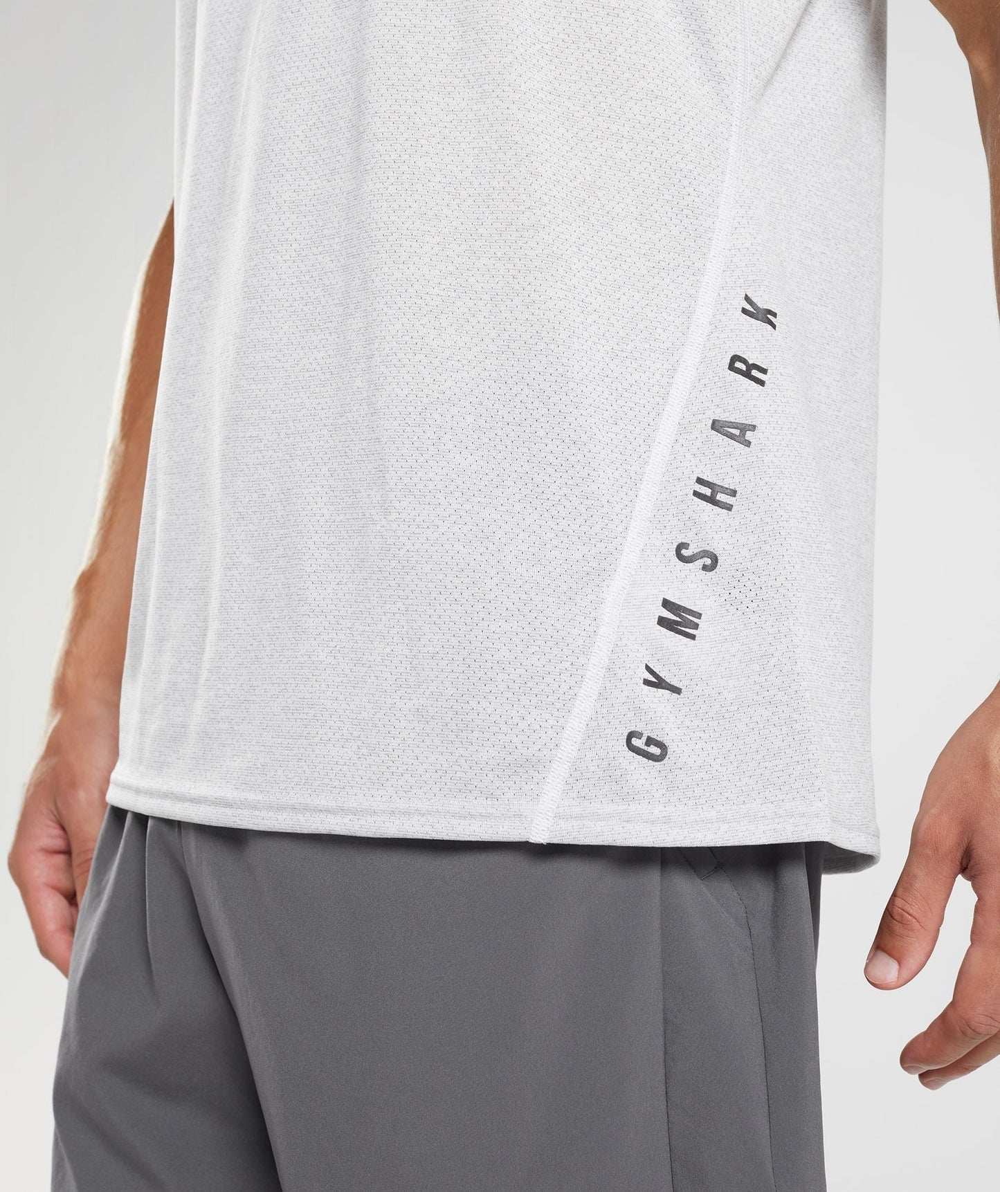 Gymshark Sport Tank - White/Smokey Grey Marl