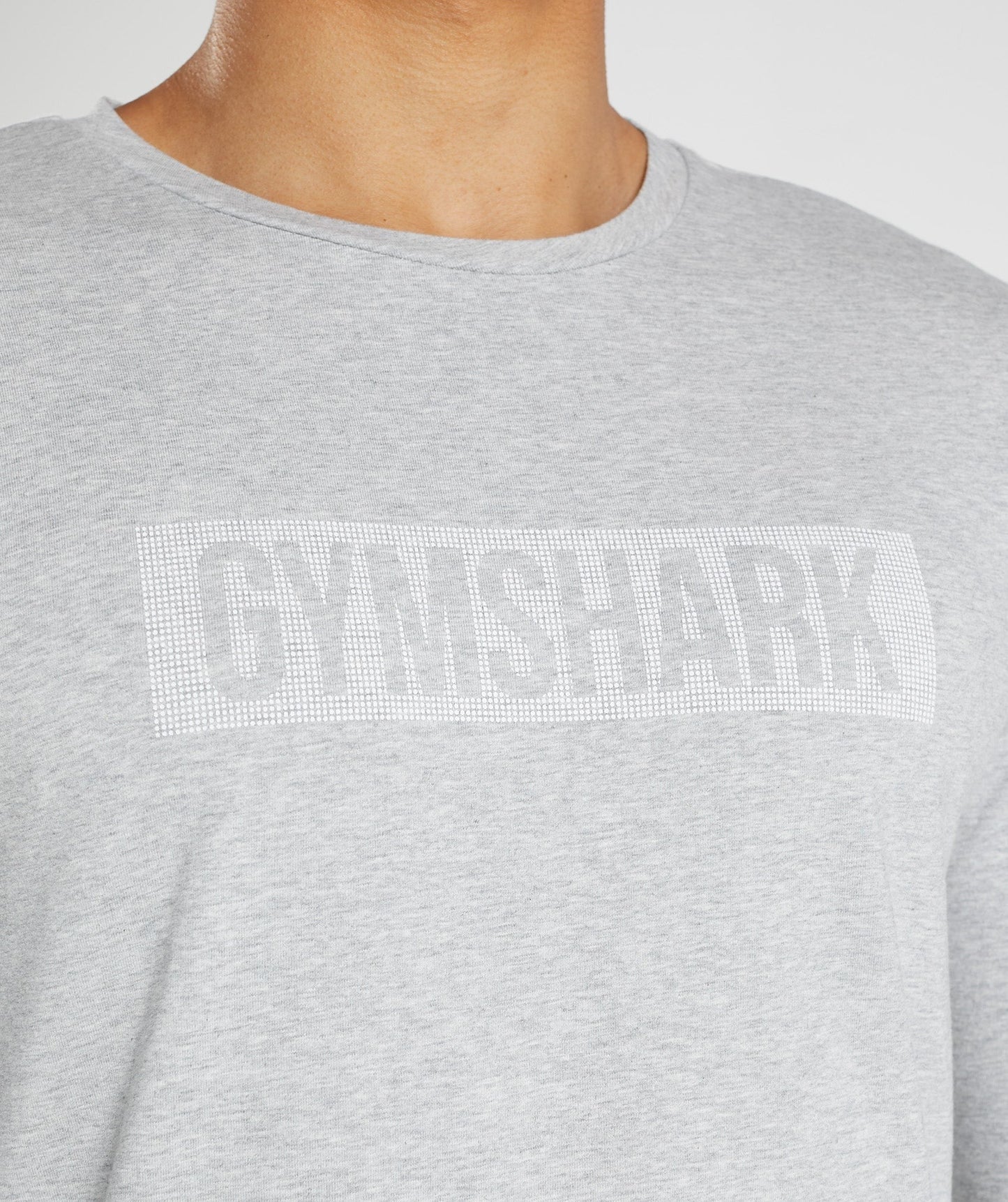 Gymshark Block Long Sleeve T-Shirt - Light Grey Marl