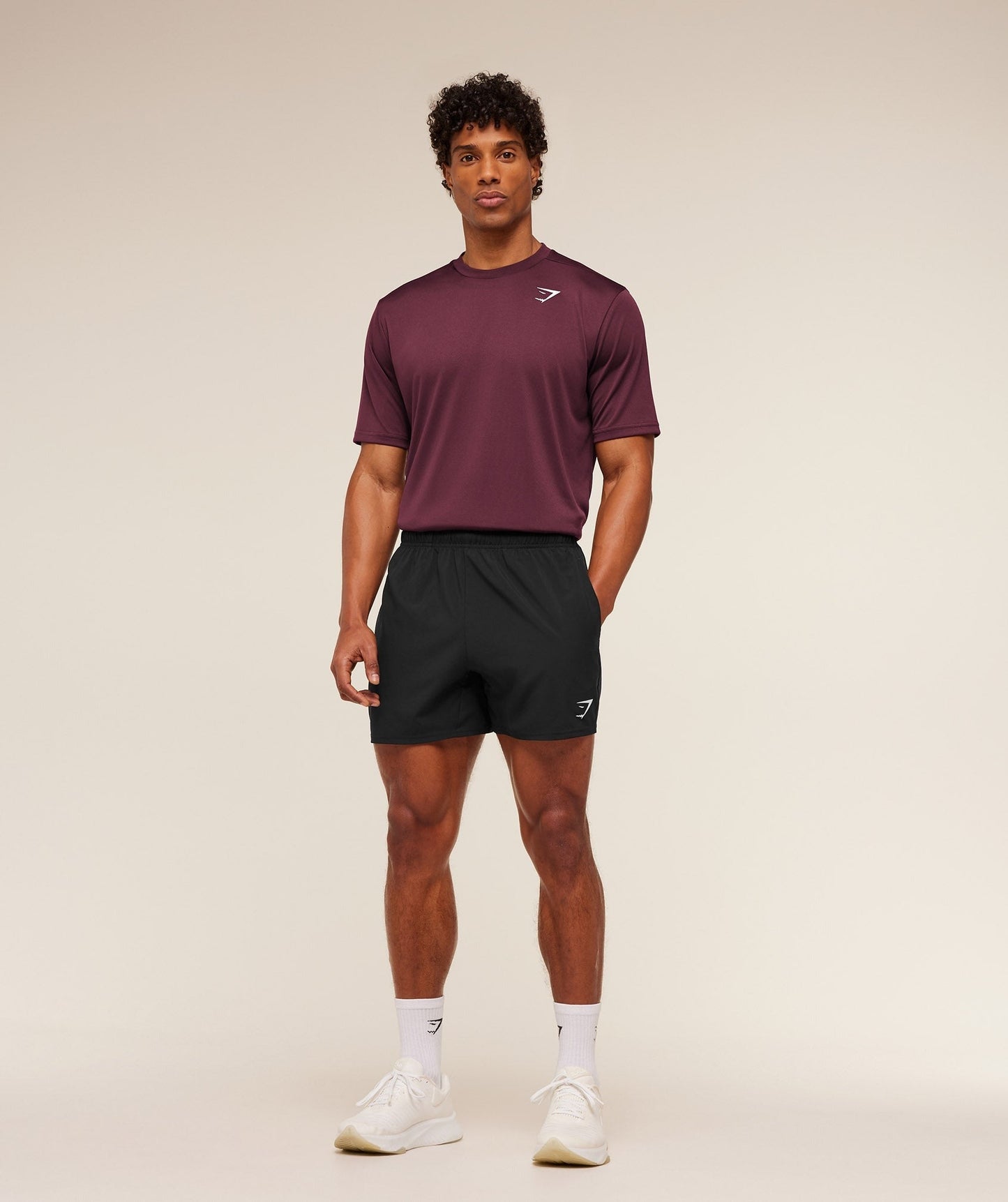 Gymshark Arrival T-Shirt - GS Impact Burgundy