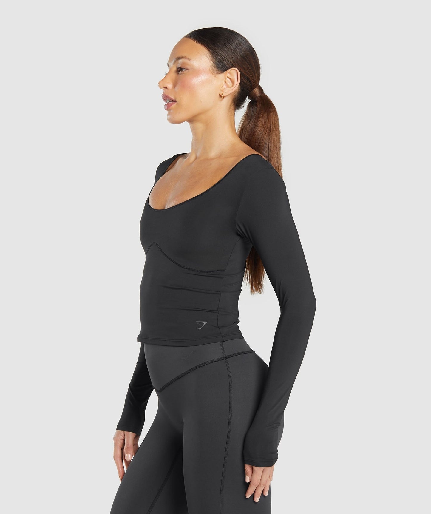 Gymshark Elevate Long Sleeve Top - Black