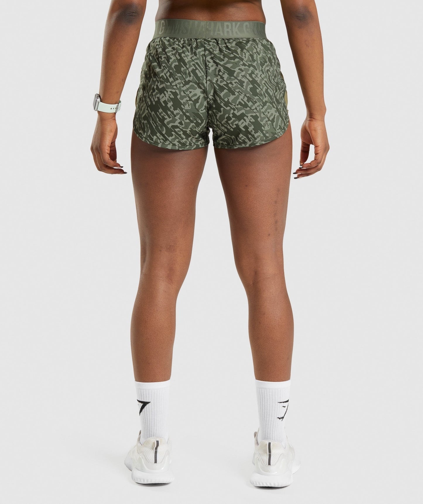 Gymshark Training Loose Fit Shorts - Green Print