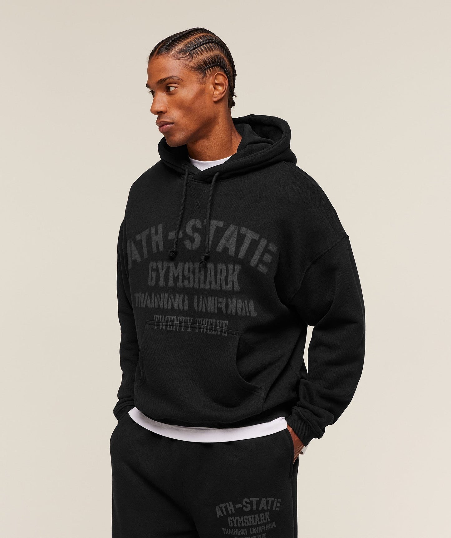 Gymshark Collegiate Hoodie - Black
