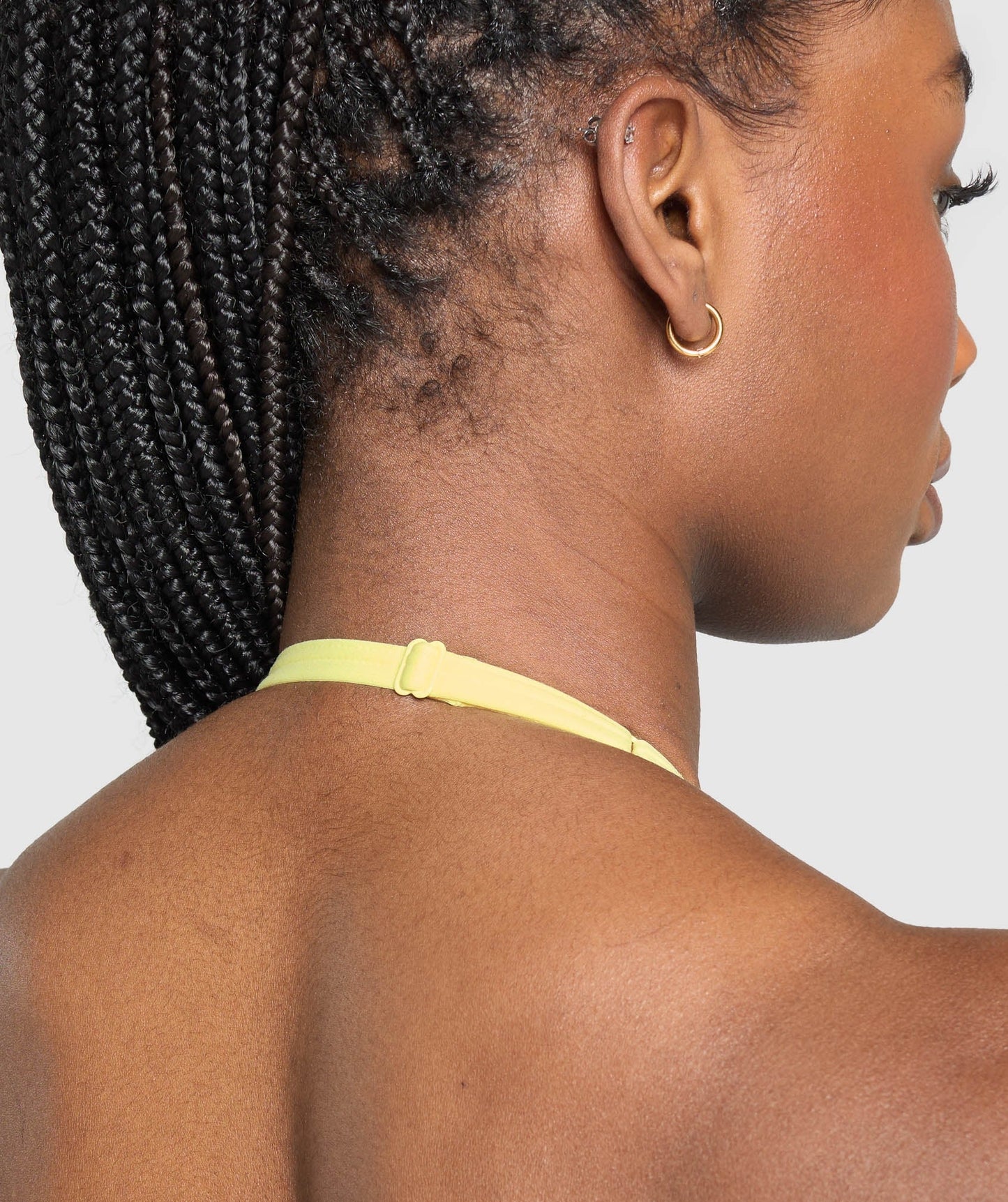 Gymshark Minimal Halterneck Sports Bra - Refresh Yellow