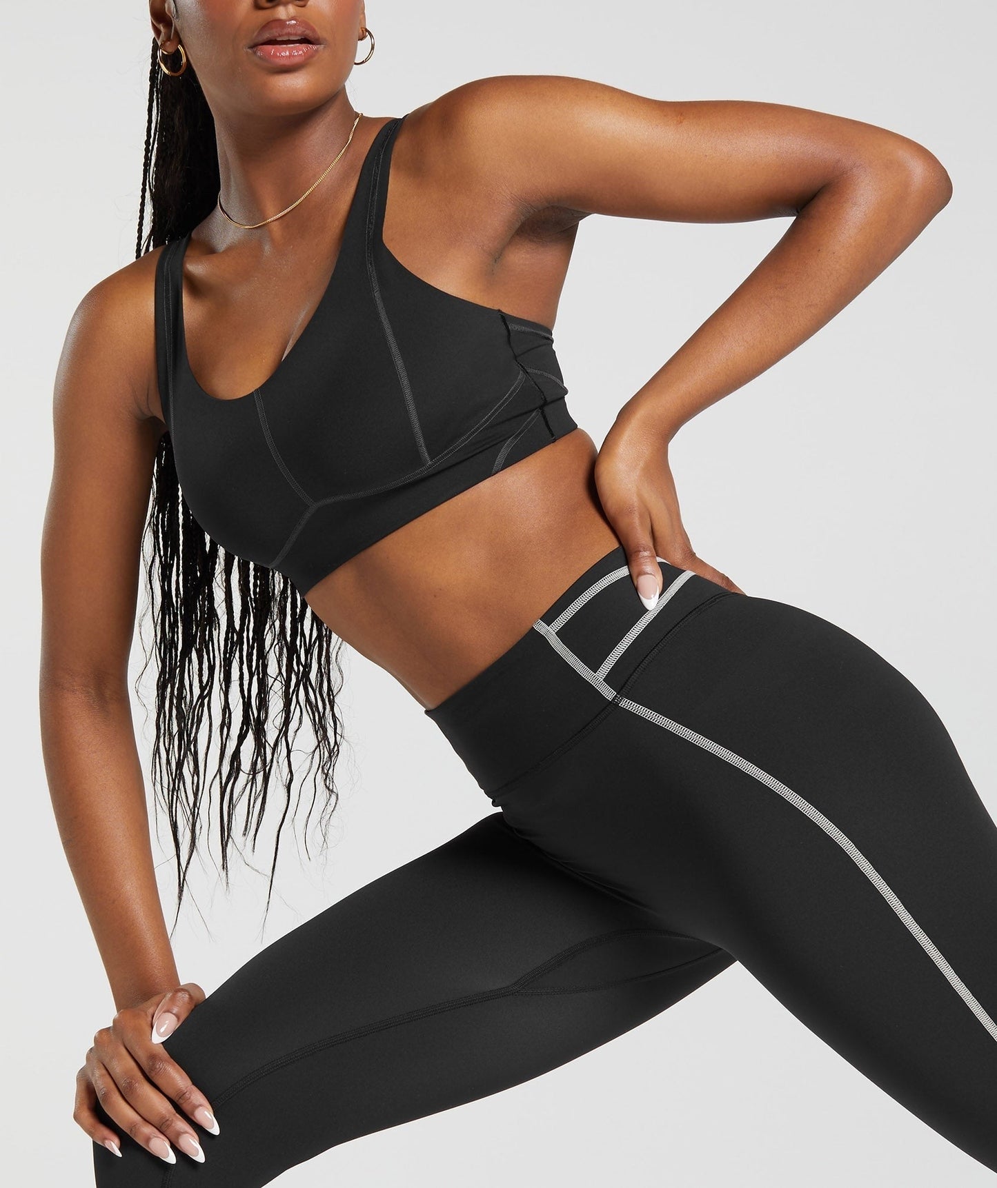 Gymshark Stitch Feature Leggings - Black