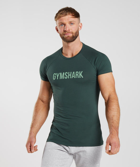 Gymshark Apollo T-Shirt - Obsidian Green
