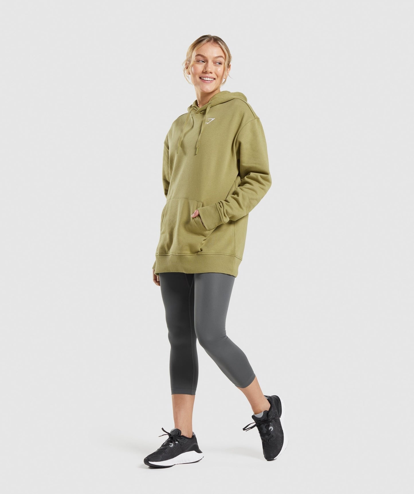 Gymshark Training Oversized Hoodie - Griffin Green