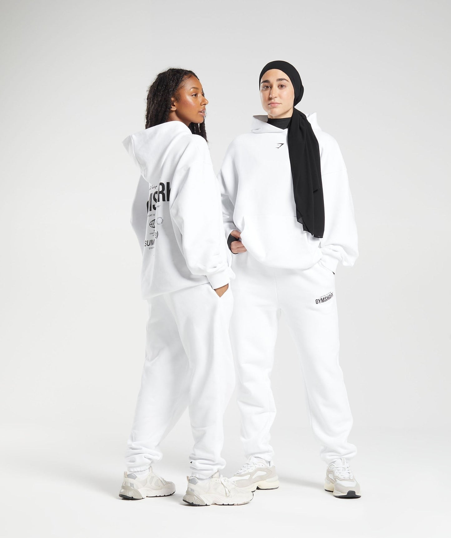 Gymshark GS x Leana Deeb Oversized Hoodie - White