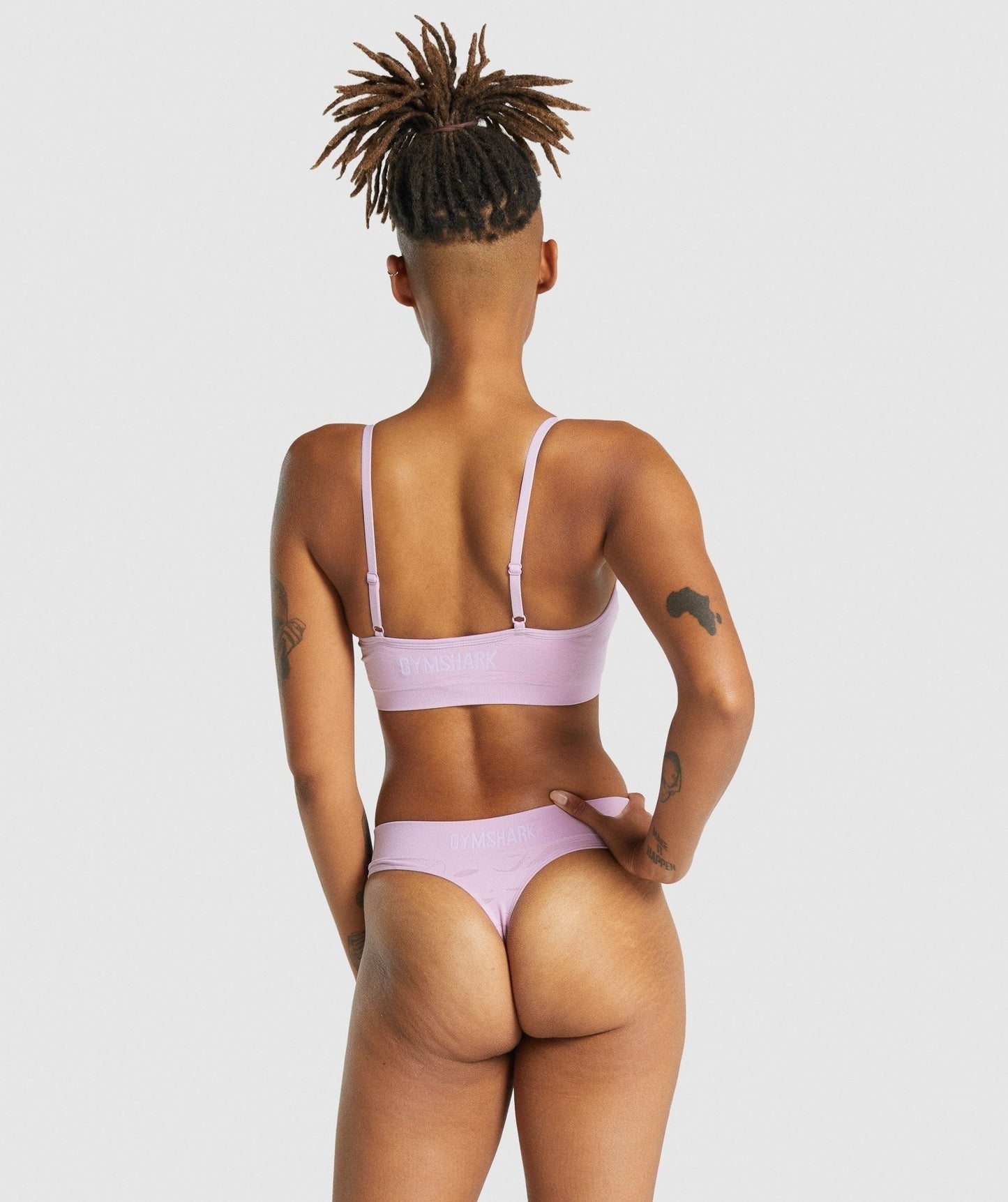 Gymshark Seamless Low Neck Bralette - Light Pink