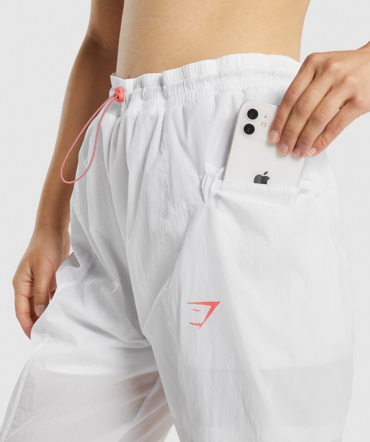 Gymshark Pulse Woven Joggers - White