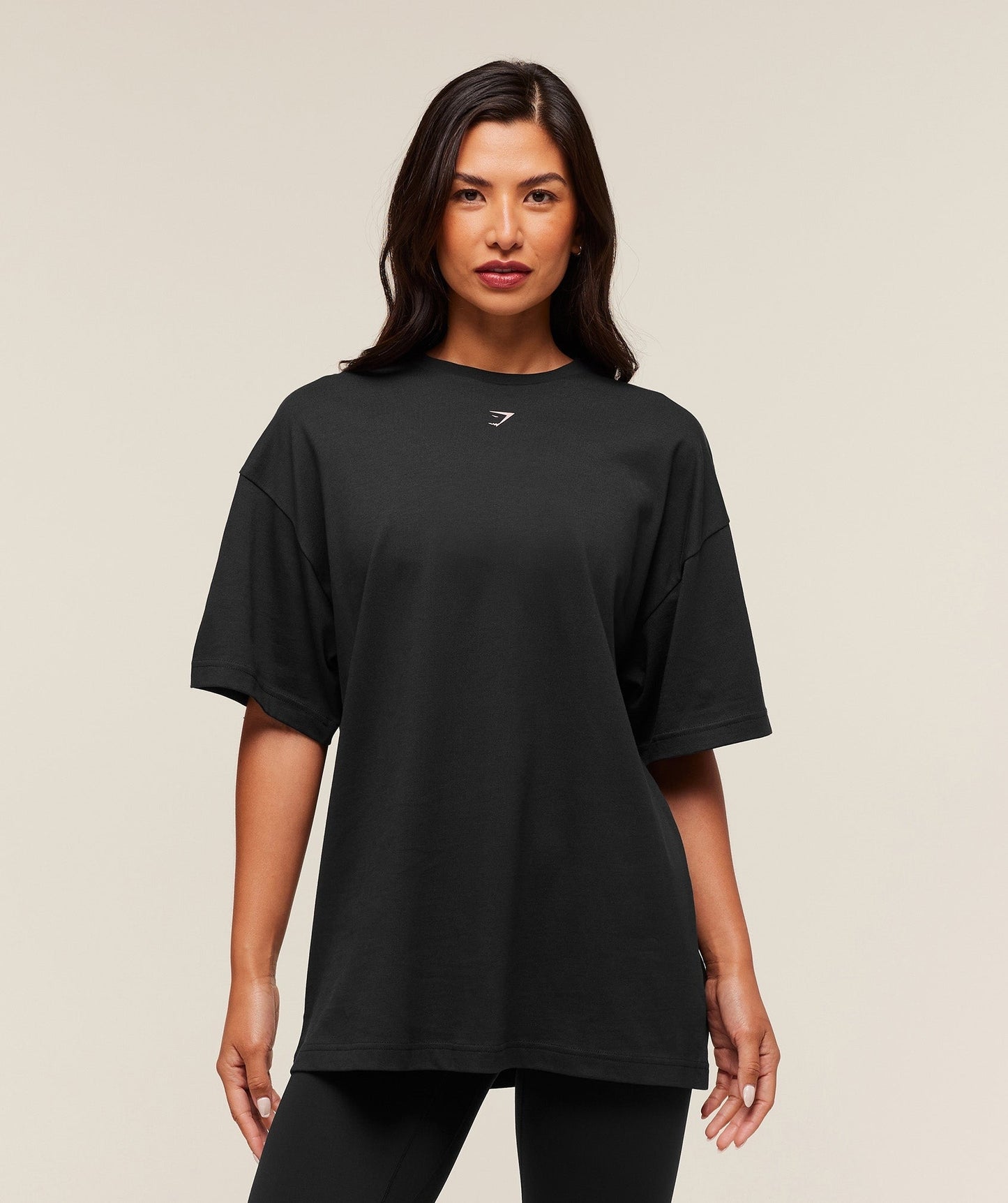 Gymshark Prayer Hands Graphic Oversized T-Shirt - Black