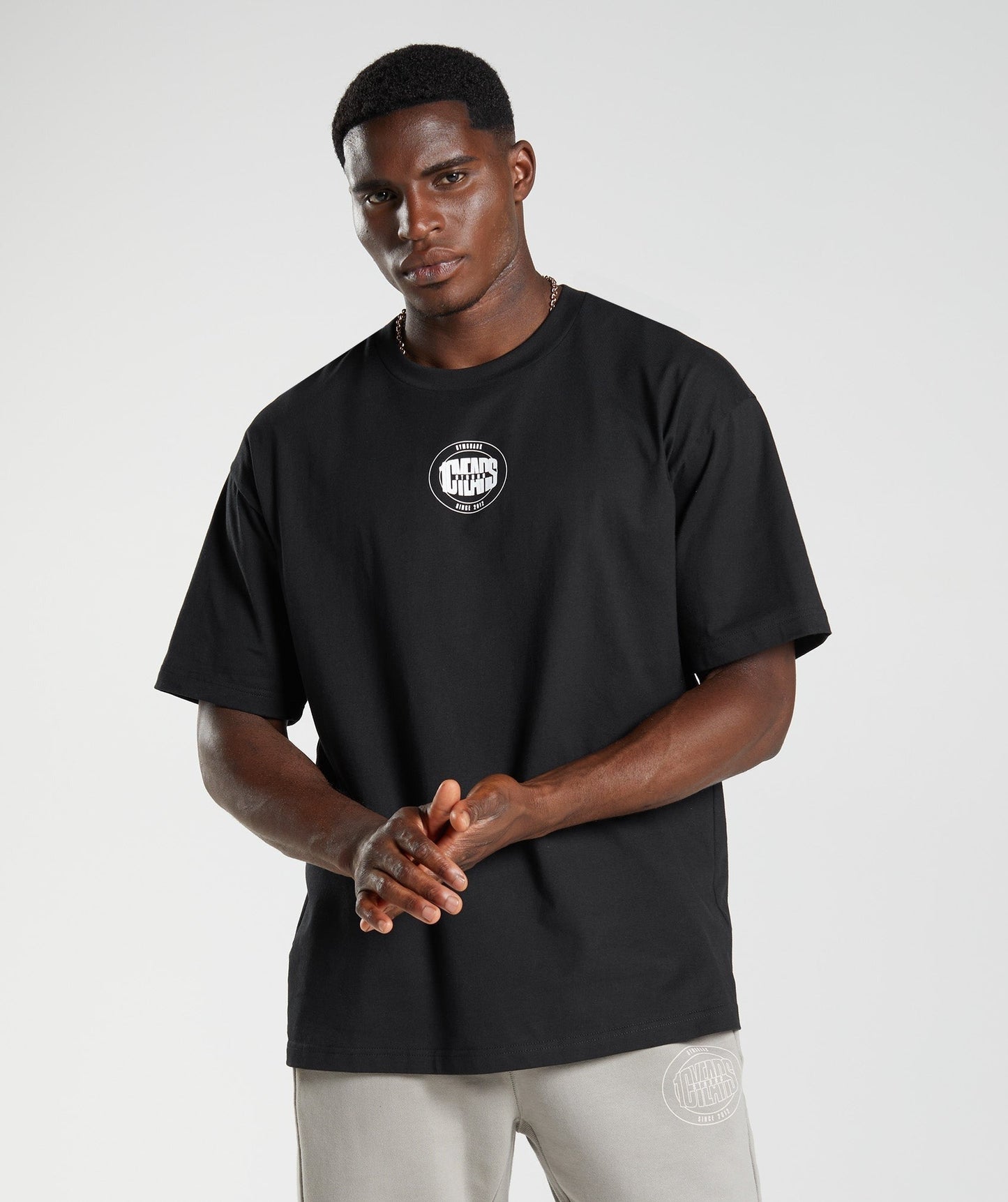 Gymshark GS10 Year Oversized T-Shirt - Black