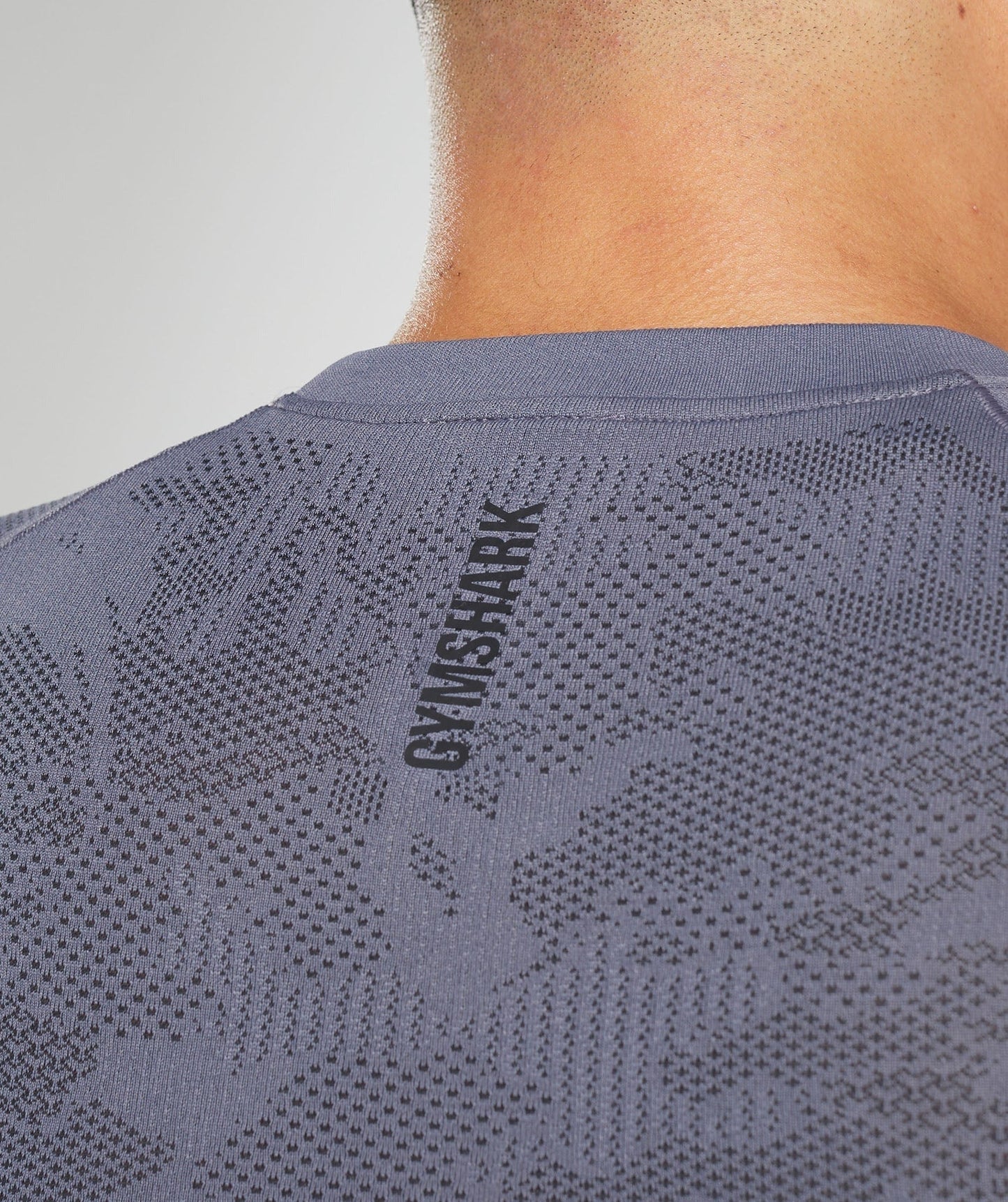 Gymshark Geo Seamless T-Shirt - Dewberry Purple/Black