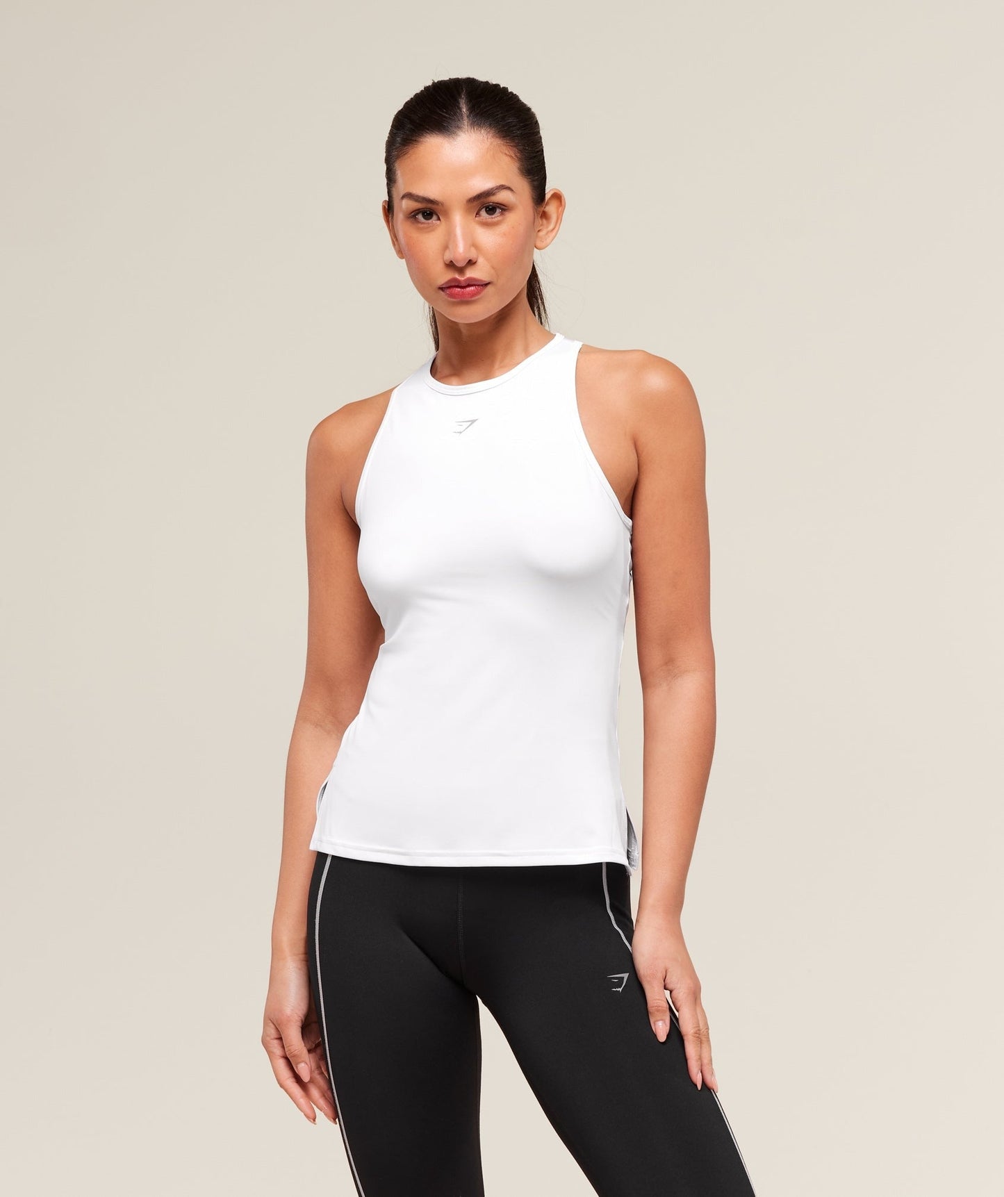Gymshark Running Back Vent Tank - White
