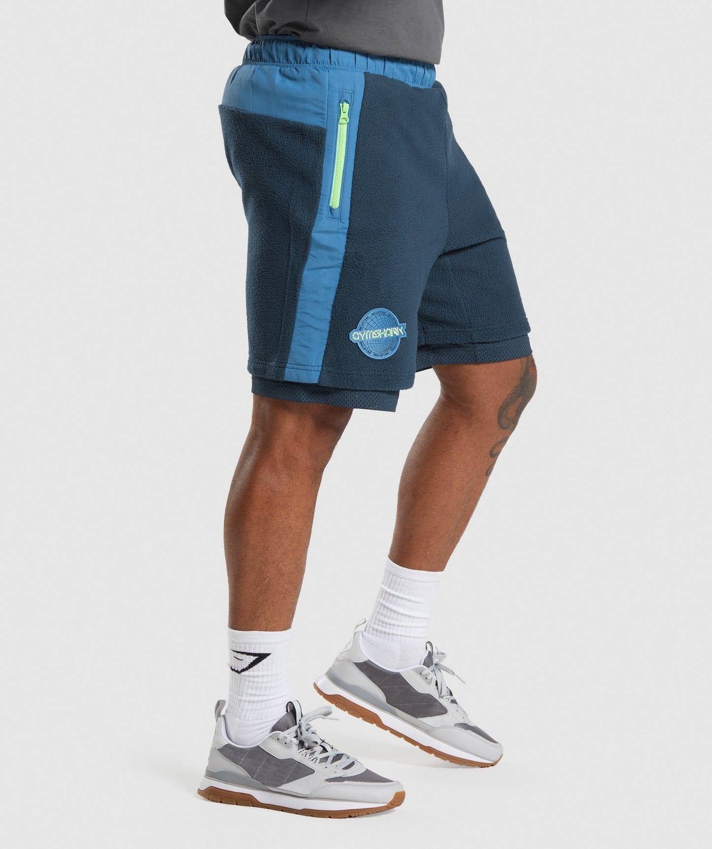 Gymshark Vibes Shorts - Navy/Lakeside Blue