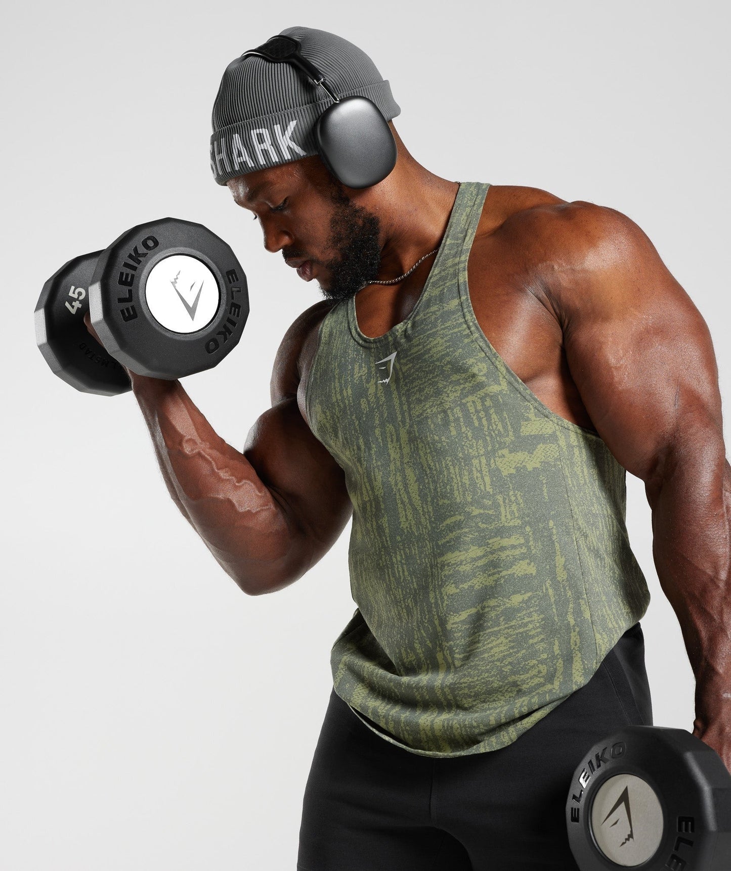 Gymshark React Stringer - Dusk Green
