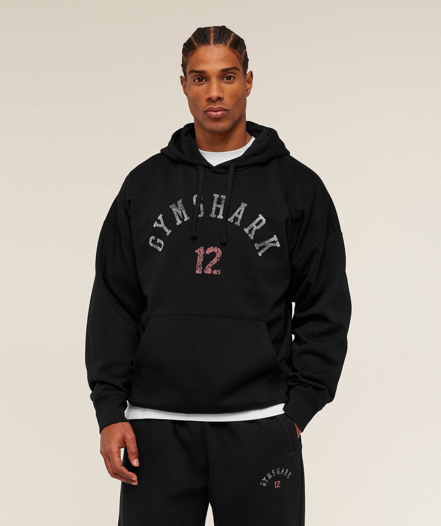 Gymshark 12 Graphic Hoodie - GS Black