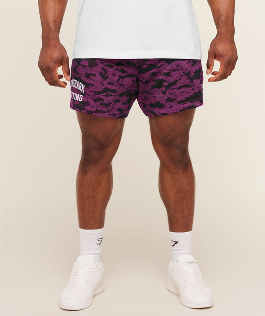 Gymshark Lifting Mesh 5" Shorts - Super-Set Pink