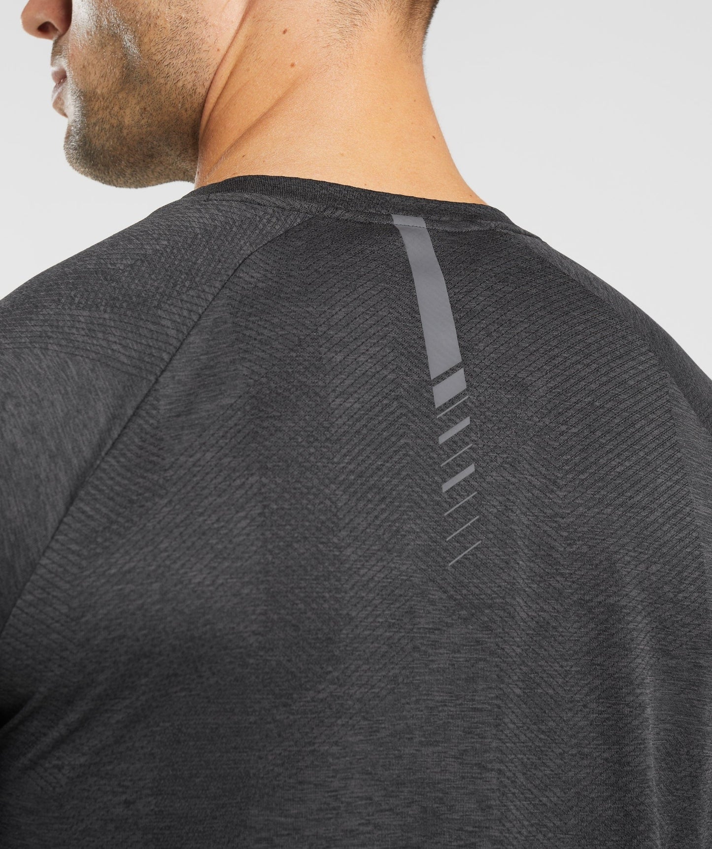 Gymshark Apex Long Sleeve T-Shirt - Black/Onyx Grey