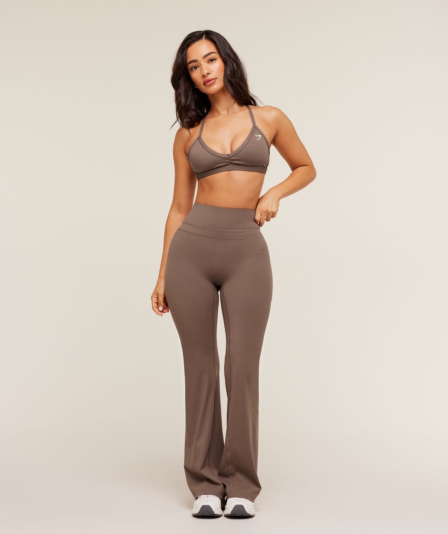 Gymshark Whitney Short Flared Legging - Soft Brown