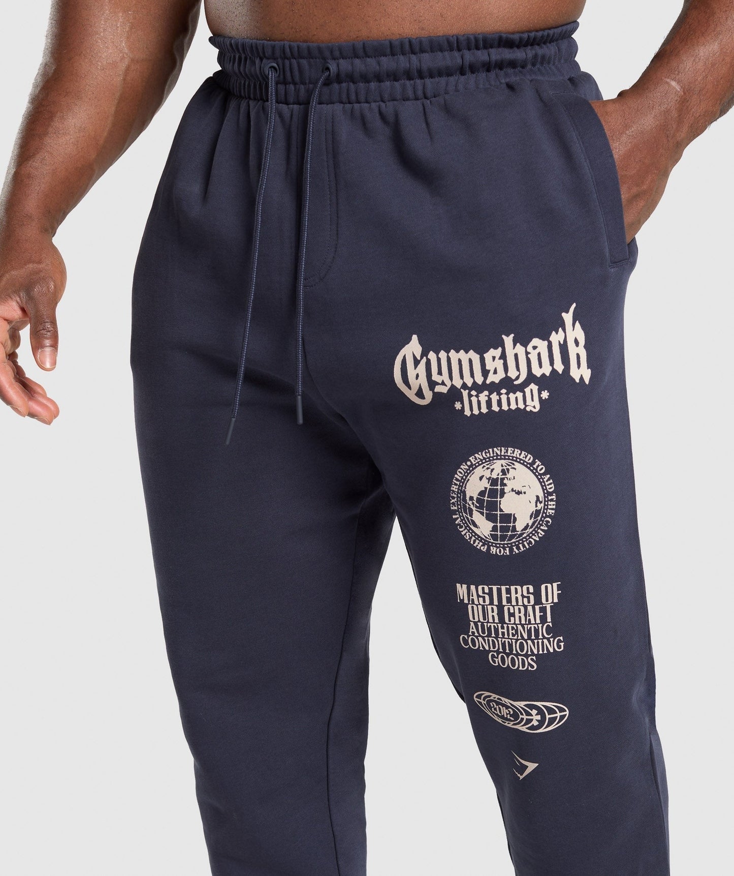 Gymshark Global Lifting Oversized Essential Joggers - Heavy Blue