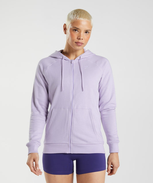 Gymshark Training Zip Hoodie - Soft Lilac