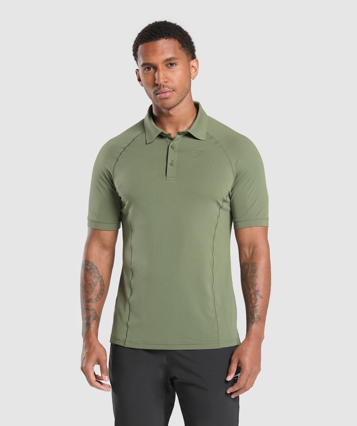 Gymshark Performance Polo Shirt - Core Olive