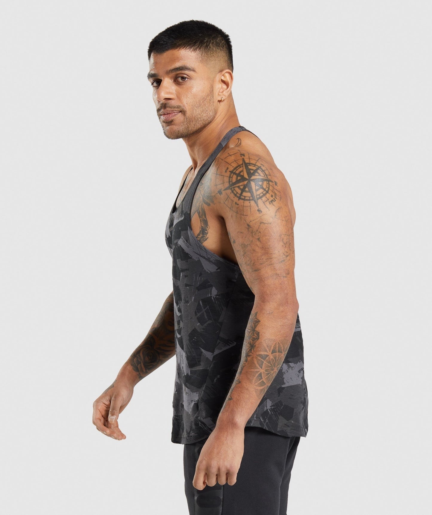 Gymshark Bold Stringer - Grey Print