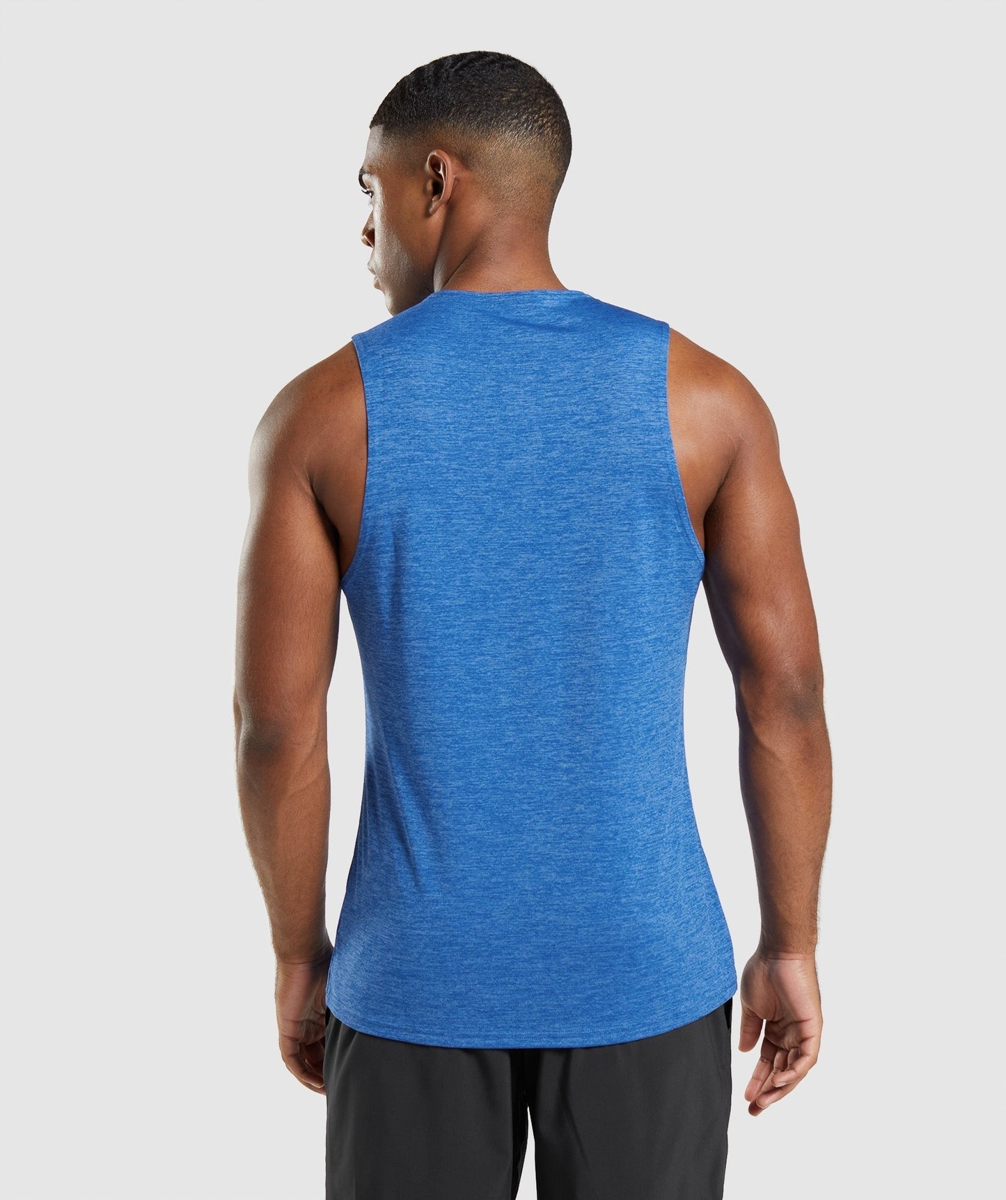 Gymshark Arrival Slim Marl Tank - Athletic Blue/Javelin Blue Marl