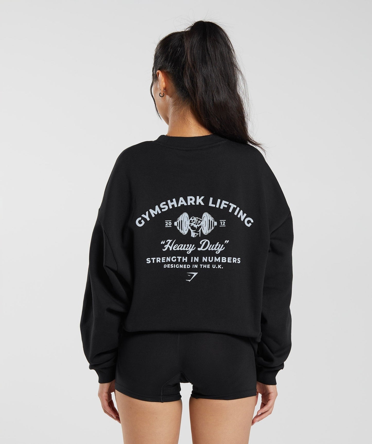 Gymshark Heavy Duty Oversized Sweatshirt - Black