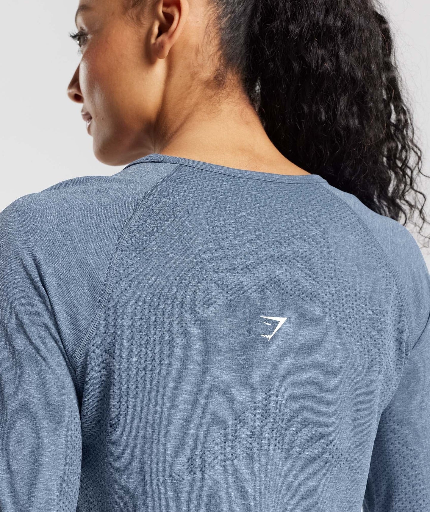 Gymshark Vital Light Long Sleeve Top - Evening Blue Marl