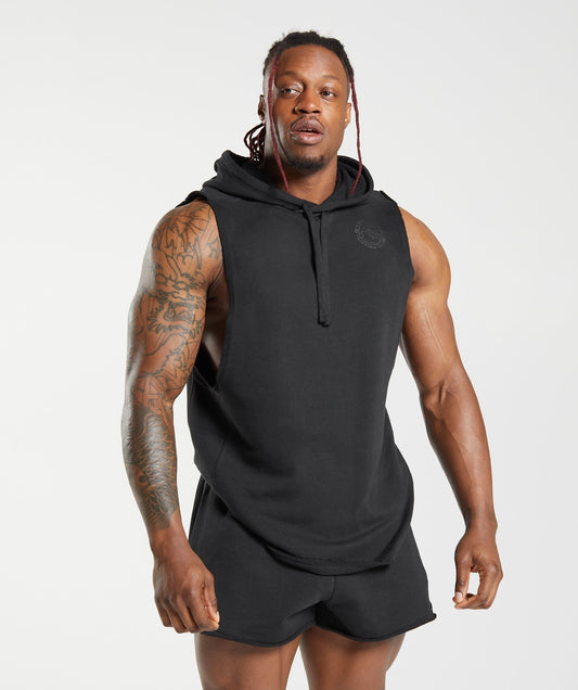 Gymshark Legacy Drop Arm Hoodie - Black