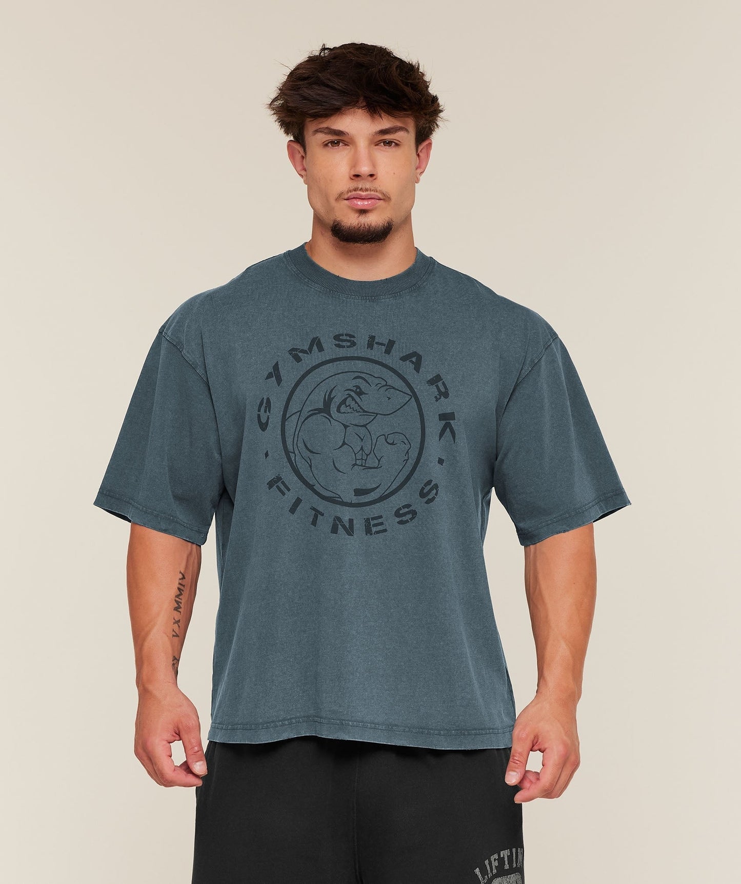 Gymshark Vintage Legacy T-Shirt - Stealth Blue