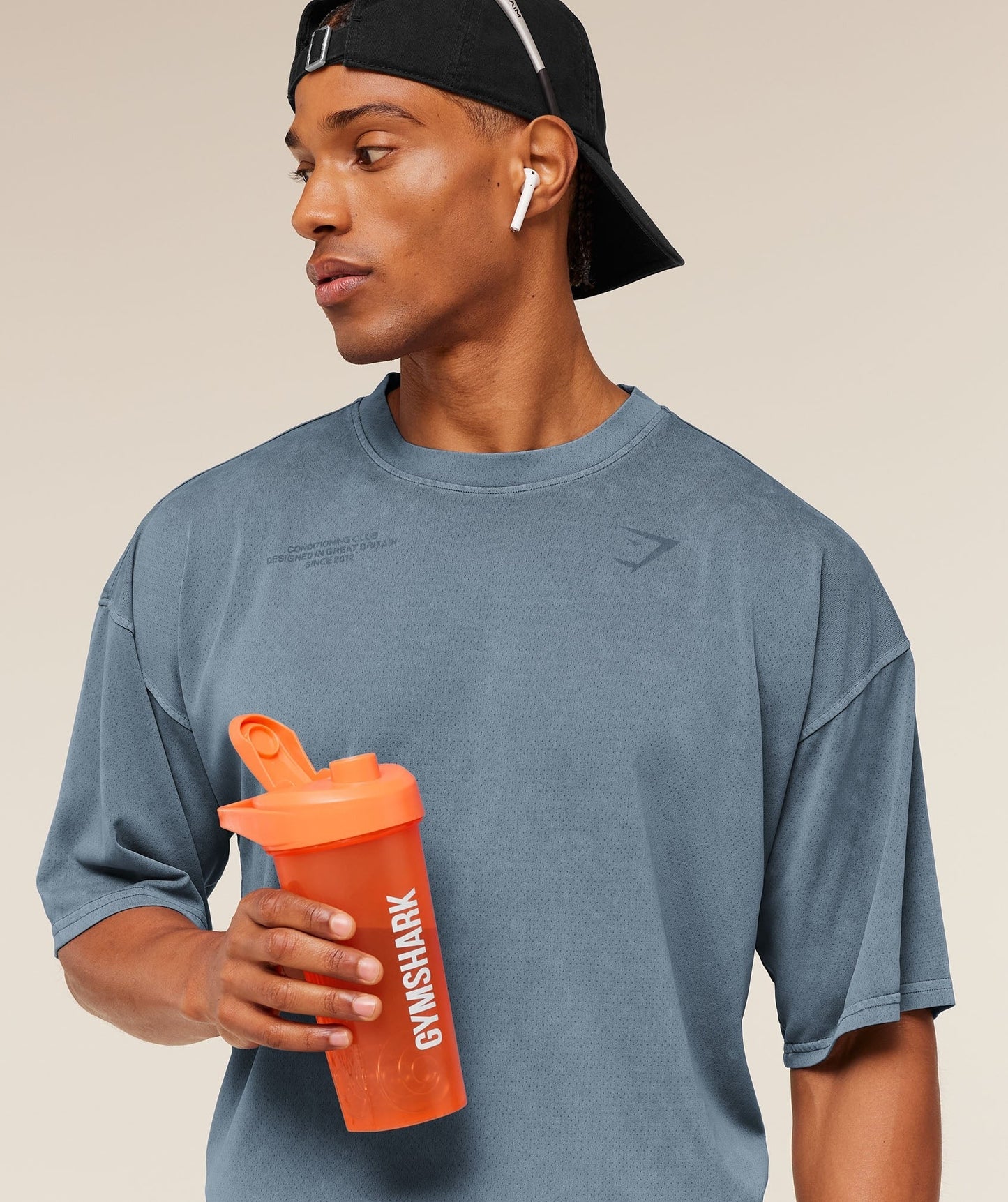 Gymshark Shaker Bottle - Dayglow Peach