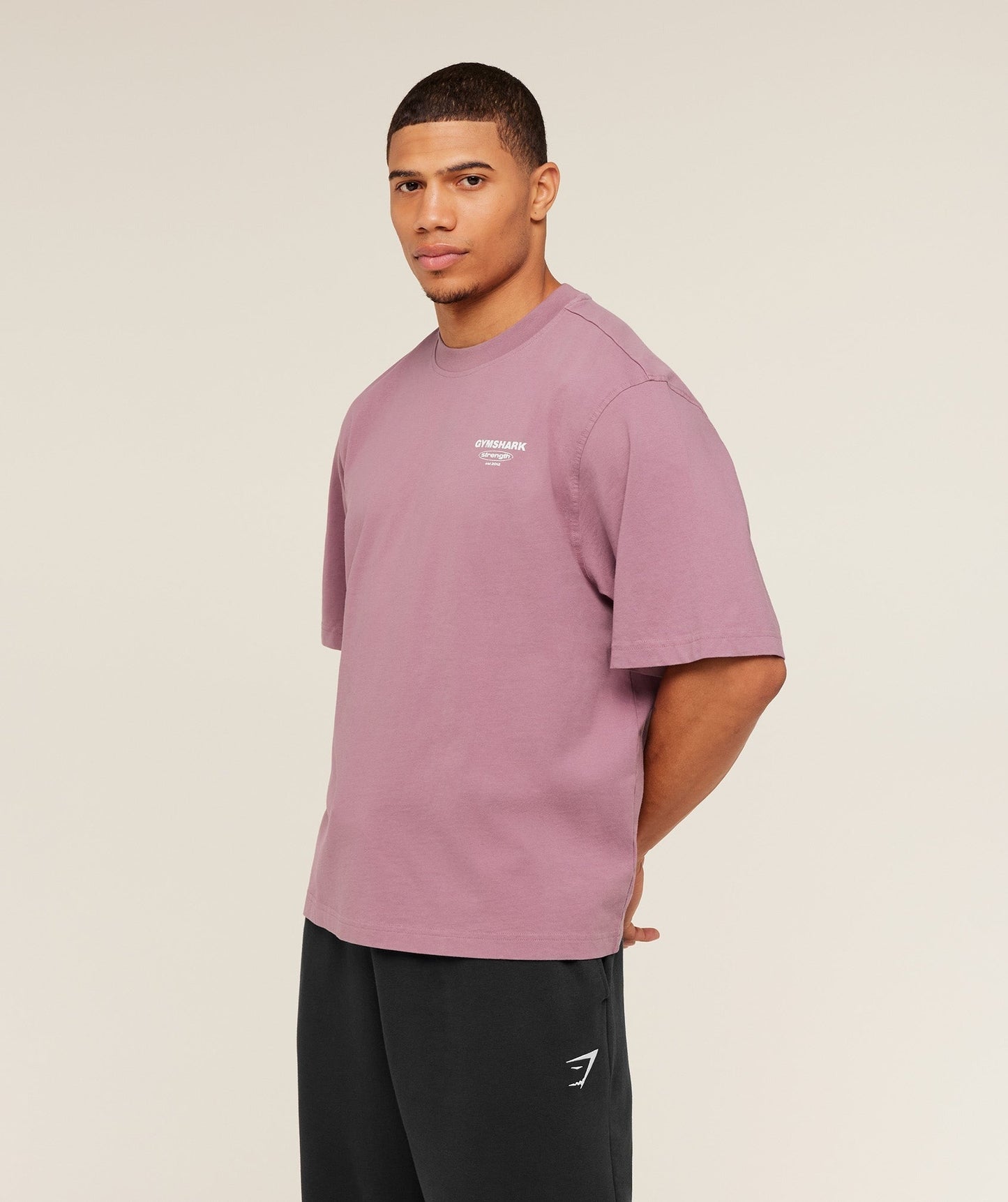 Gymshark Strength Stars Washed Graphic T-Shirt - Calm Pink
