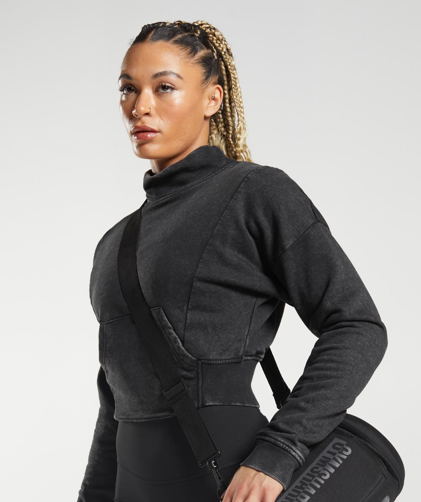 Gymshark Legacy Washed Sweatshirt - Black