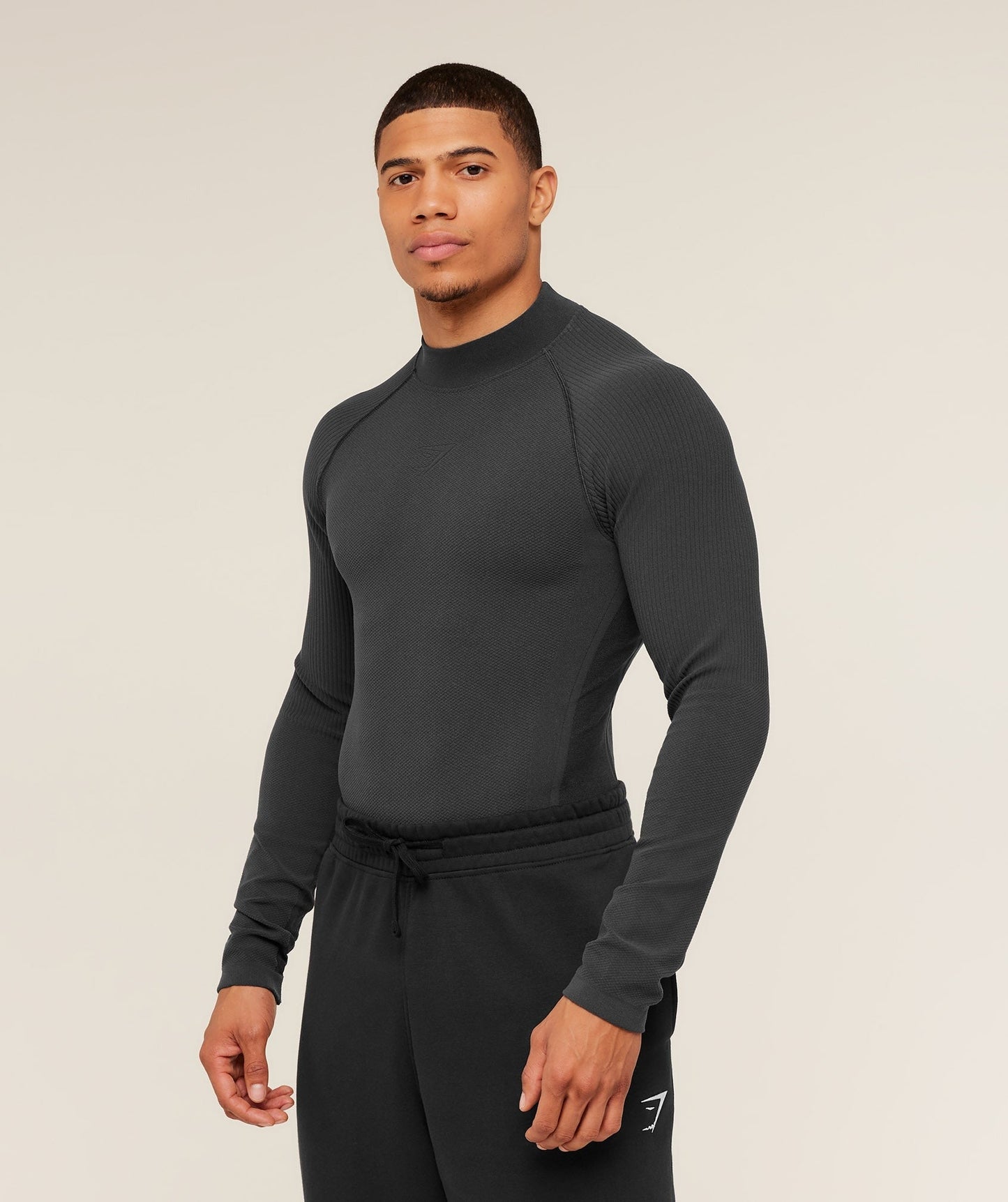 Gymshark Physique Long Sleeve T-Shirt - Grey/Black