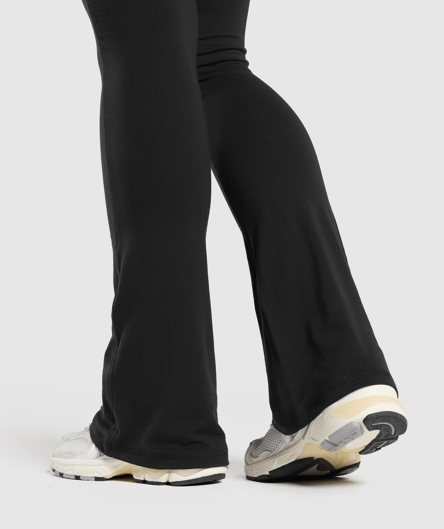 Gymshark Foldover Flared Leggings - Black