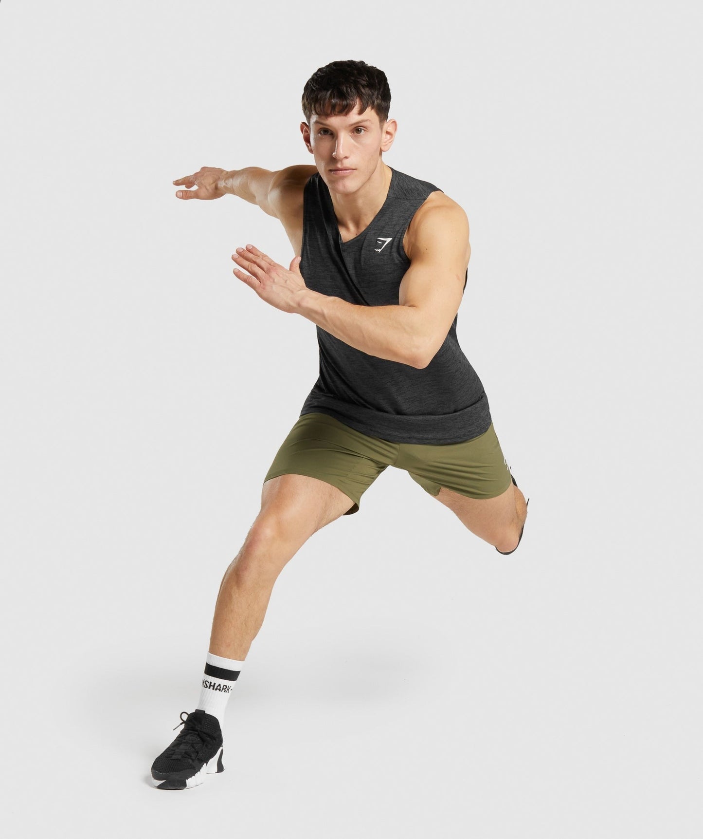 Gymshark Arrival Marl Tank - Black