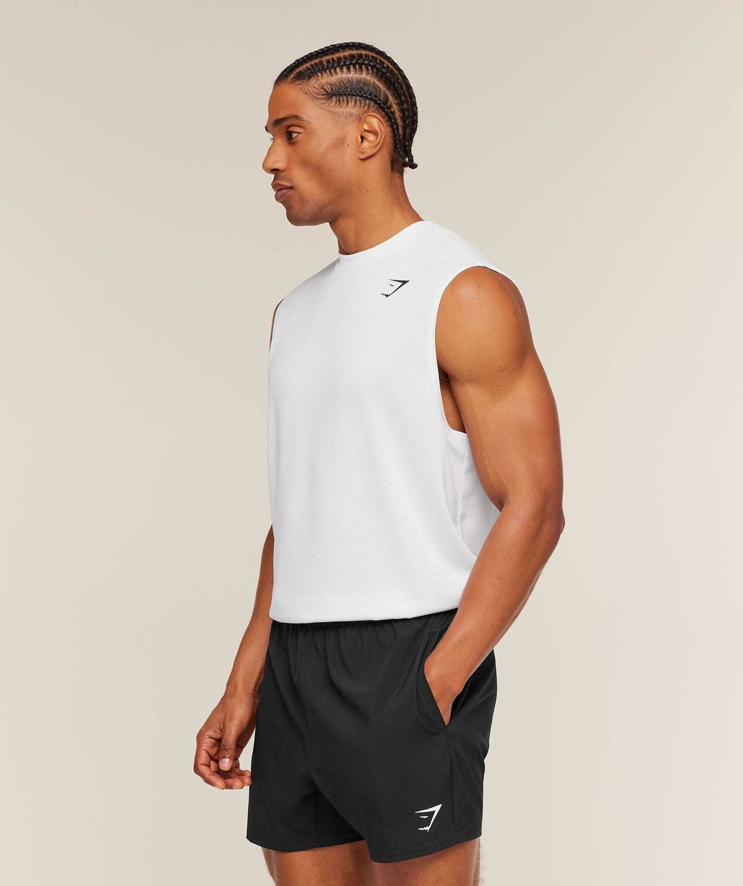 Gymshark Arrival Oversized Tank - White