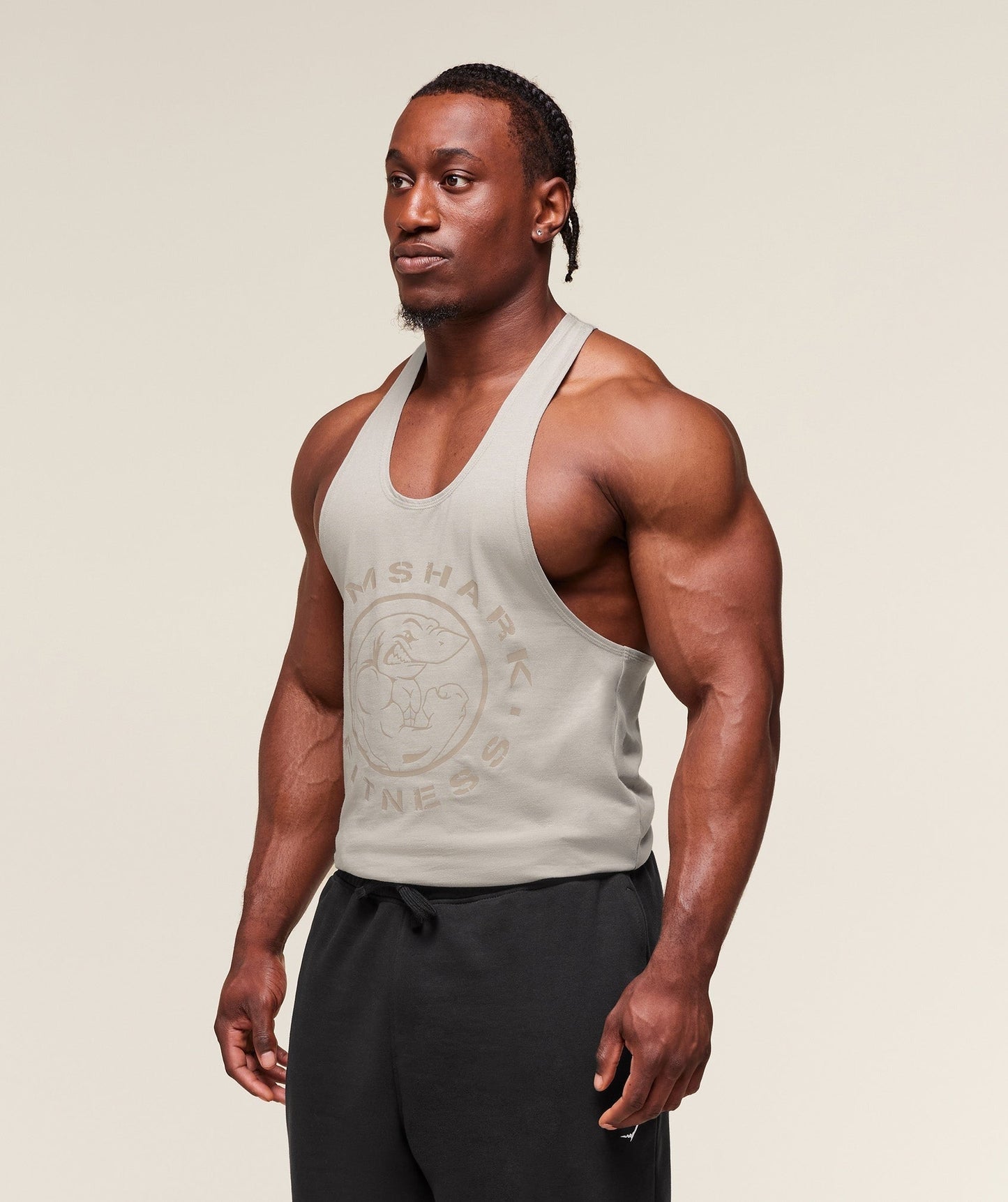 Gymshark Legacy Stringer - Stone Grey