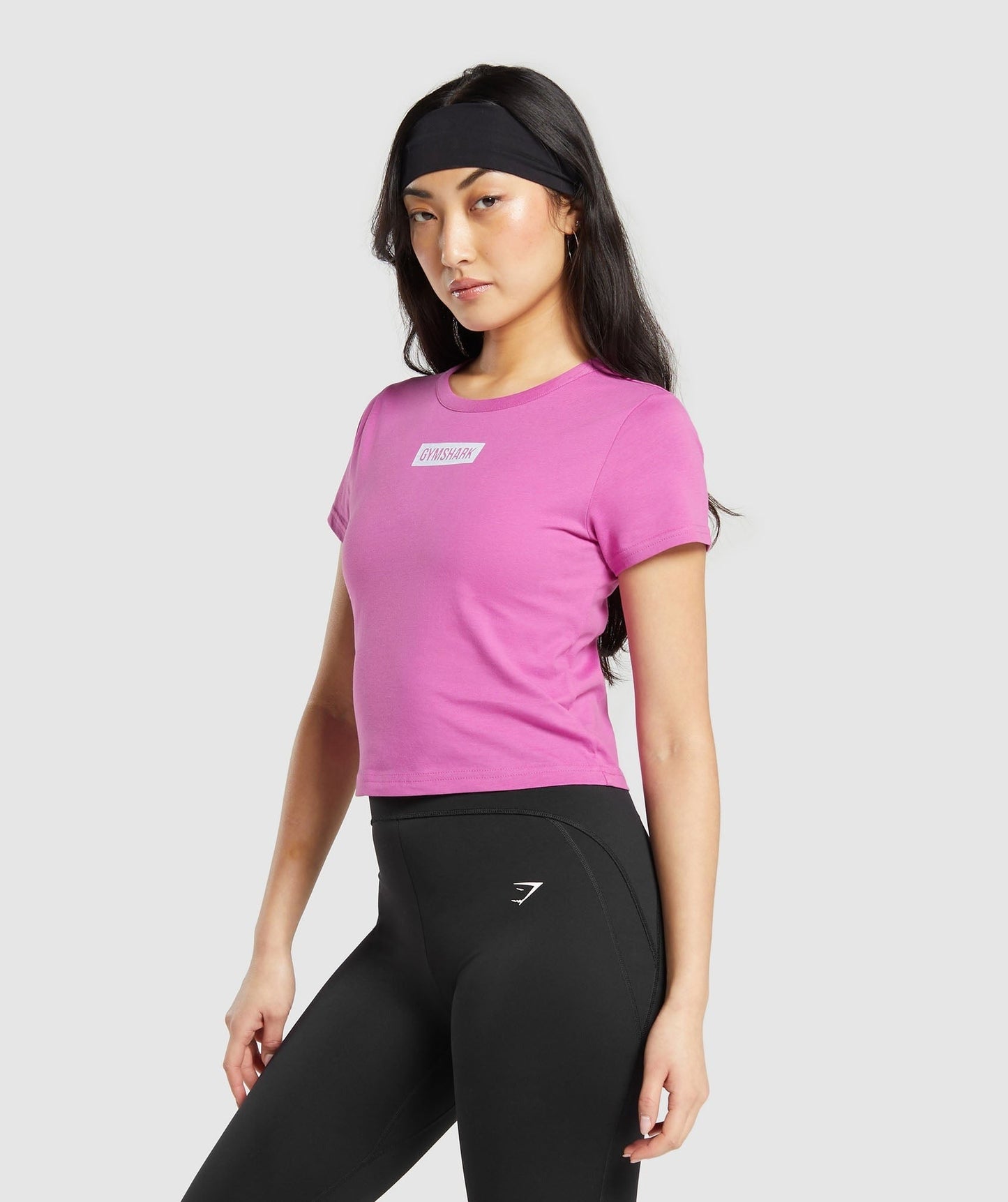 Gymshark Block Crop Top - Shelly Pink